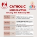 Our Events for Catholic Schools Week, Jan 31 – Feb 6