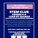 First STEM Club Meeting This Thursday, 11/10
